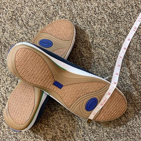Keds Navy Arch Support Blue and Green Sneakers Gel Flex Women’s Shoes Size 8US - Picture 9 of 15